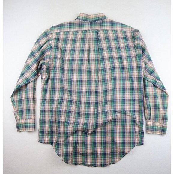 VINTAGE MEN'S PLAID LONG SLEEVE BUTTON-UP SHIRT - SIZE 16 X 33 - NORBRIDGE - Picture 5 of 6